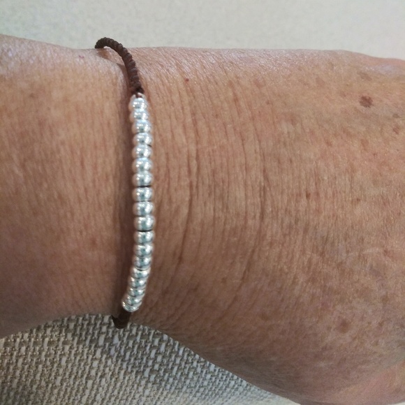 SALE NWT Sterling Silver Bead Bracelet - Picture 4 of 4